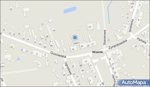 Wiskitki, Plac Wolności, 14A, mapa Wiskitki
