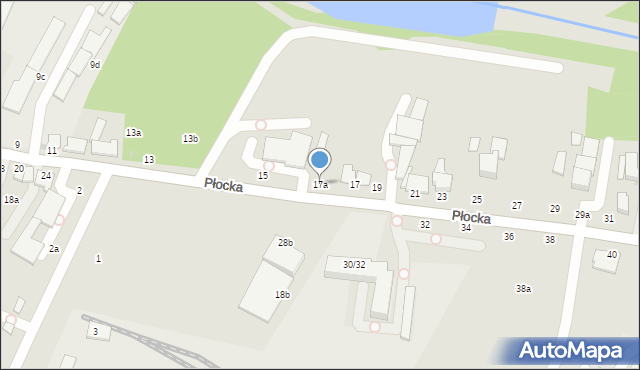 Włocławek, Płocka, 17a, mapa Włocławka