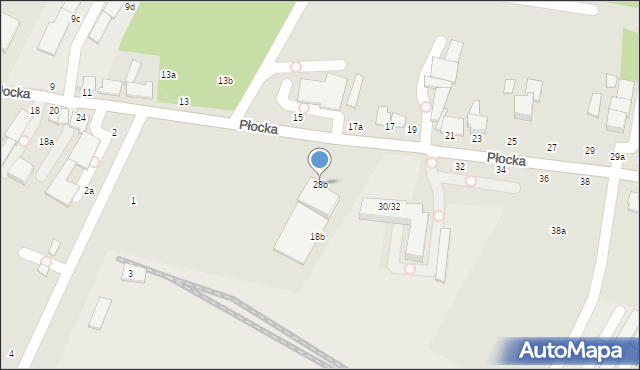 Włocławek, Płocka, 28b, mapa Włocławka