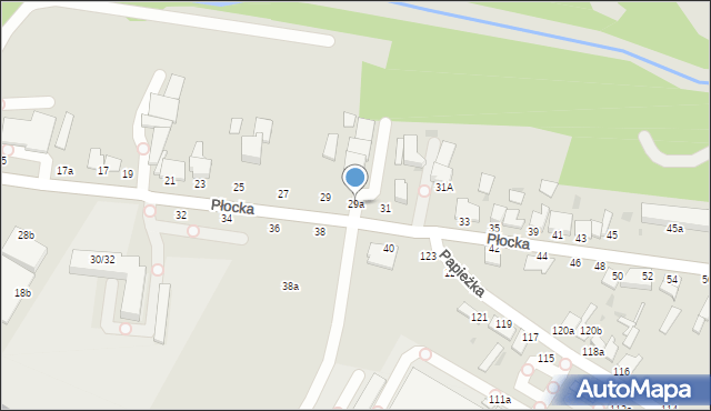 Włocławek, Płocka, 29a, mapa Włocławka