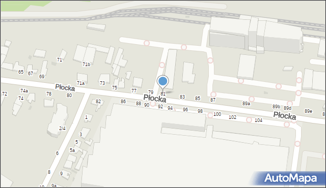Włocławek, Płocka, 81, mapa Włocławka