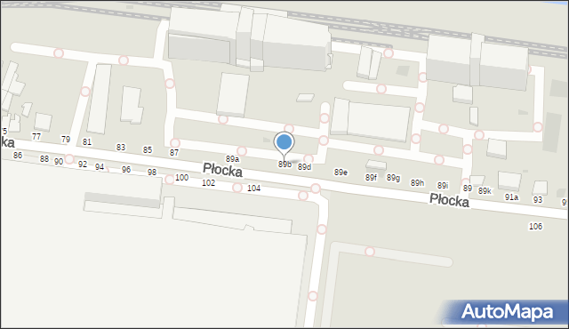 Włocławek, Płocka, 89b, mapa Włocławka