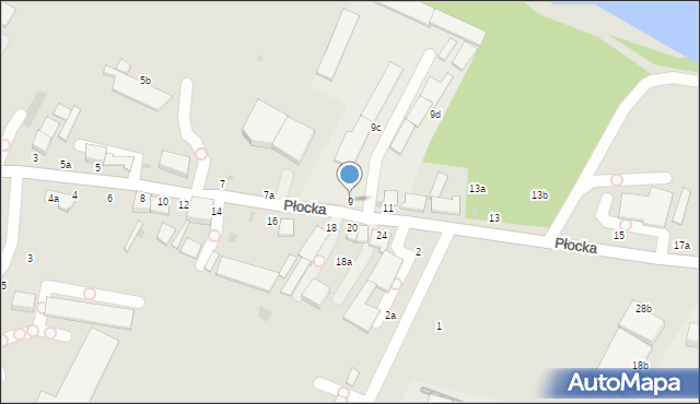 Włocławek, Płocka, 9, mapa Włocławka