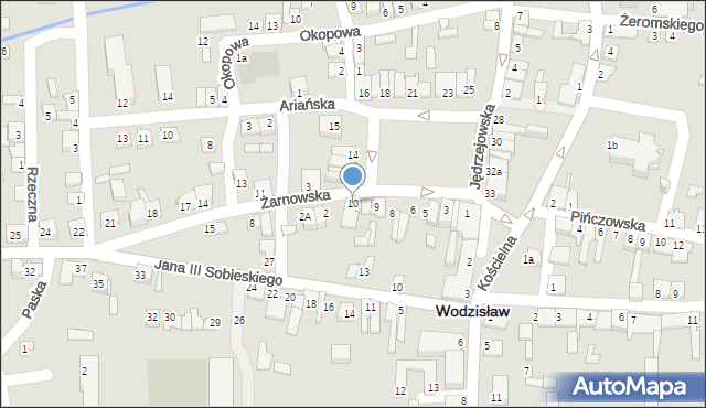 Wodzisław, Plac Wolności, 10, mapa Wodzisław
