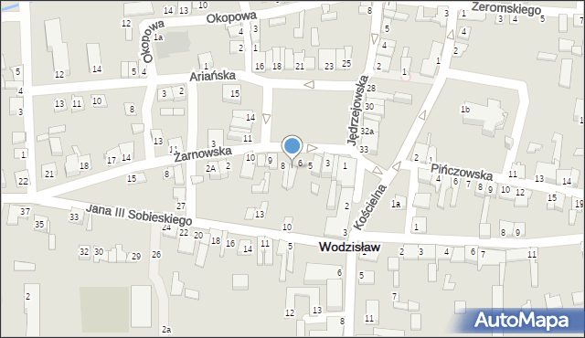 Wodzisław, Plac Wolności, 7, mapa Wodzisław