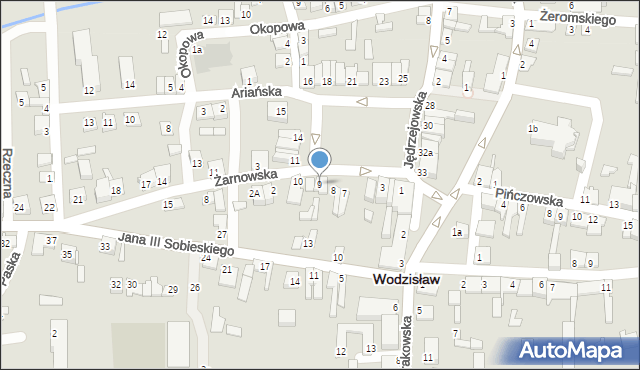 Wodzisław, Plac Wolności, 9, mapa Wodzisław