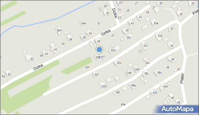 Wodzisław Śląski, Plater Emilii, 30E/1, mapa Wodzisławia Śląskiego