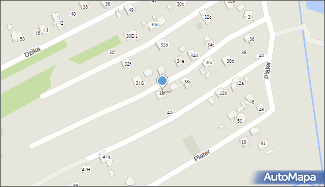 Wodzisław Śląski, Plater Emilii, 38f, mapa Wodzisławia Śląskiego