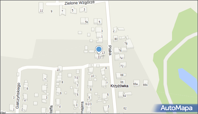 Wojkowice, Plaka, 11, mapa Wojkowice