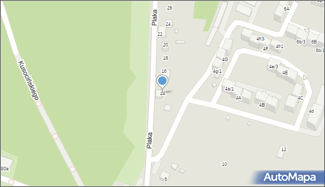 Wojkowice, Plaka, 14, mapa Wojkowice