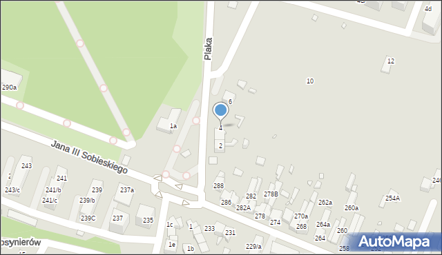 Wojkowice, Plaka, 4, mapa Wojkowice