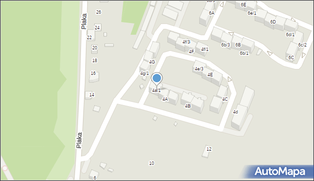 Wojkowice, Plaka, 4a/1, mapa Wojkowice
