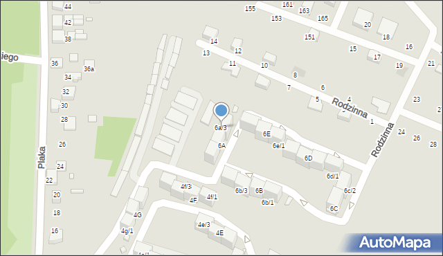 Wojkowice, Plaka, 6a/3, mapa Wojkowice