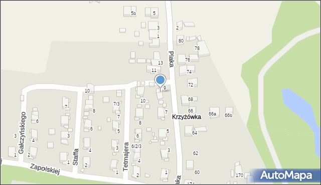 Wojkowice, Plaka, 9a, mapa Wojkowice