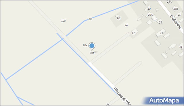 Wola Gołkowska, Płaczącej Wierzby, 98b, mapa Wola Gołkowska