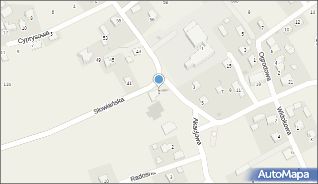 Wola Zachariaszowska, Plac Kusia Józefa, 2, mapa Wola Zachariaszowska