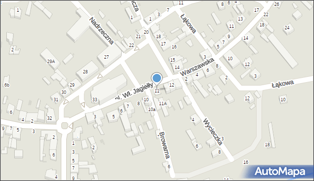 Wolbórz, Plac Króla Władysława Jagiełły, 11, mapa Wolbórz