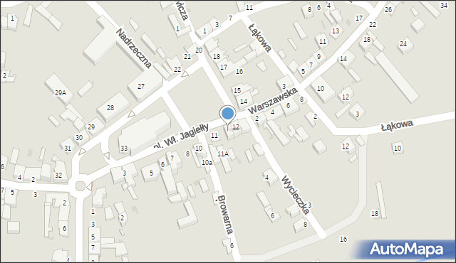 Wolbórz, Plac Króla Władysława Jagiełły, 12A, mapa Wolbórz