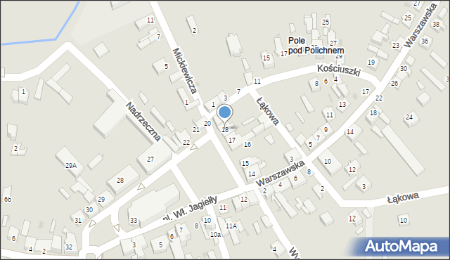 Wolbórz, Plac Króla Władysława Jagiełły, 18, mapa Wolbórz