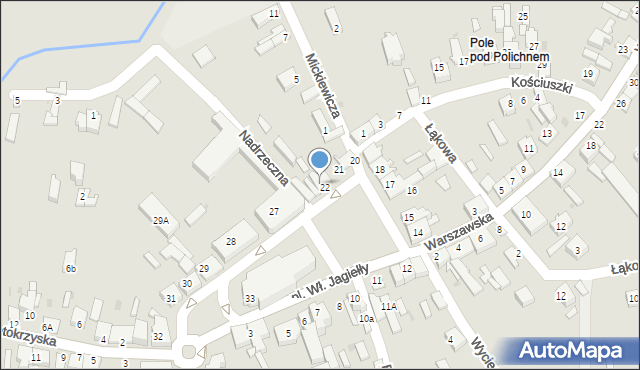 Wolbórz, Plac Króla Władysława Jagiełły, 25, mapa Wolbórz
