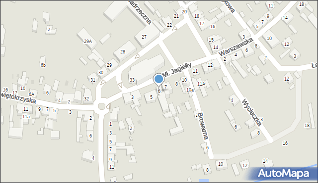 Wolbórz, Plac Króla Władysława Jagiełły, 6, mapa Wolbórz