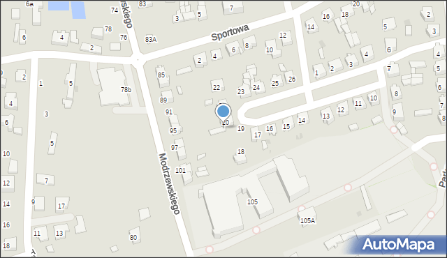 Wolbórz, Plac Siniarskiego, dr., 20a, mapa Wolbórz