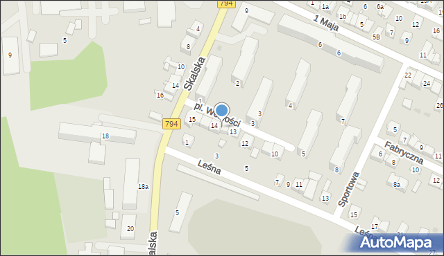 Wolbrom, Plac Wolności, 13a, mapa Wolbrom