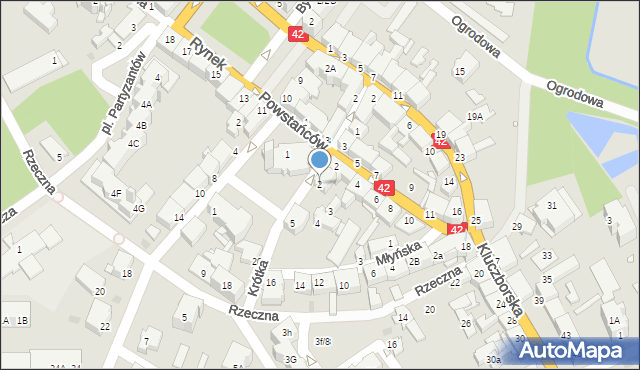 Wołczyn, Plac Wolności, 2, mapa Wołczyn