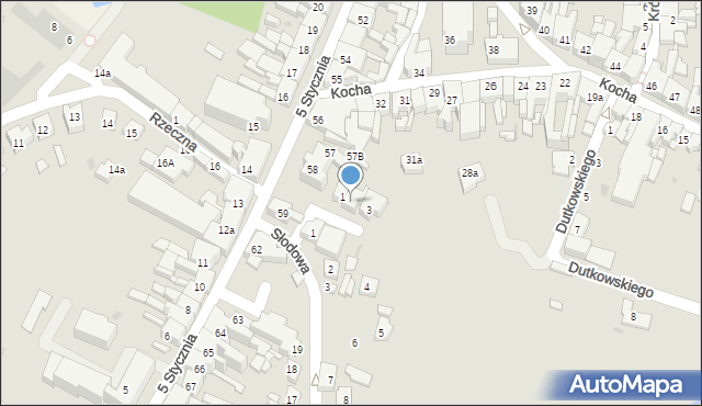 Wolsztyn, Plac Konstytucji 3 Maja, 2, mapa Wolsztyn