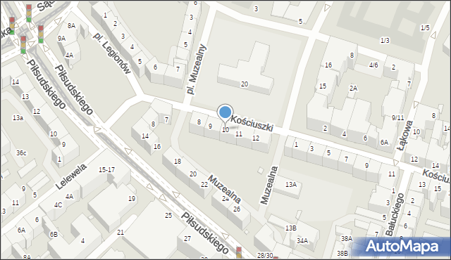 Wrocław, Plac Muzealny, 10, mapa Wrocławia