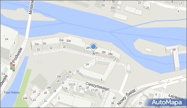 Wrocław, Plac Jana Pawła II, 28, mapa Wrocławia