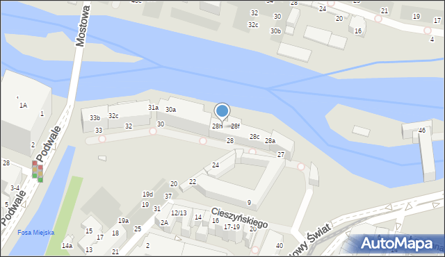 Wrocław, Plac Jana Pawła II, 28g, mapa Wrocławia