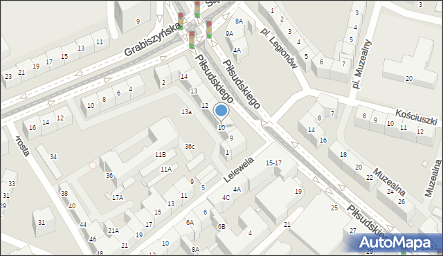 Wrocław, Plac Legionów, 10, mapa Wrocławia