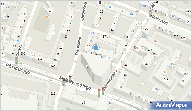 Wrocław, Plac Konstytucji 3 Maja, 7, mapa Wrocławia
