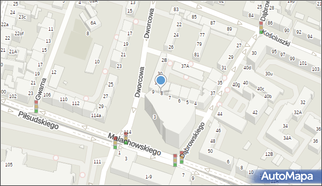 Wrocław, Plac Konstytucji 3 Maja, 8, mapa Wrocławia