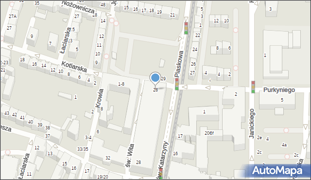 Wrocław, Plac Nowy Targ, 28, mapa Wrocławia