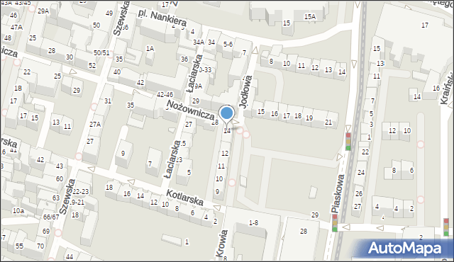 Wrocław, Plac Nowy Targ, 14, mapa Wrocławia