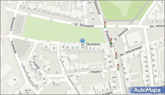Wrocław, Plac Strzelecki, 10, mapa Wrocławia
