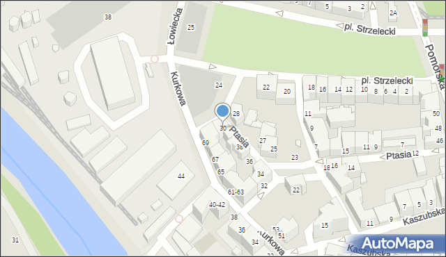 Wrocław, Plac Strzelecki, 30, mapa Wrocławia
