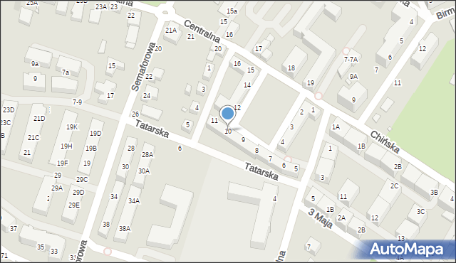 Wrocław, Plac Mongolski, 10, mapa Wrocławia
