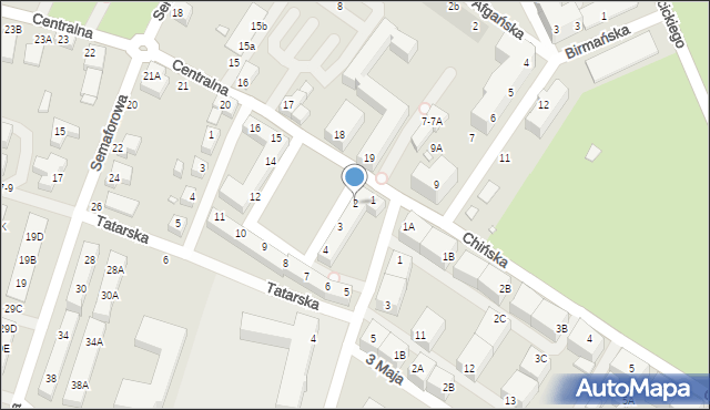 Wrocław, Plac Mongolski, 2, mapa Wrocławia