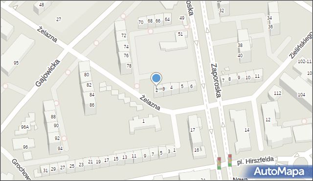 Wrocław, Plac Hirszfelda Ludwika, 2, mapa Wrocławia
