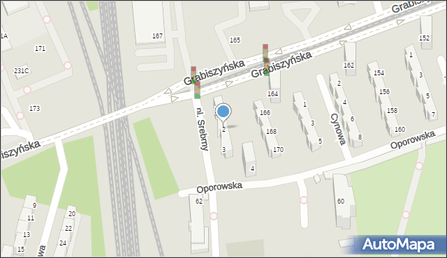 Wrocław, Plac Srebrny, 2, mapa Wrocławia