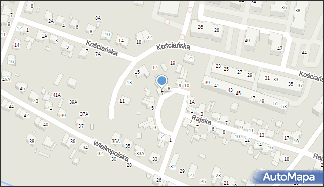 Wrocław, Plac Kaliski, 7, mapa Wrocławia