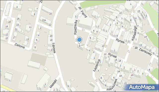 Wschowa, Plac Farny, 4, mapa Wschowa
