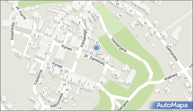 Wschowa, Plac Zamkowy, 12, mapa Wschowa