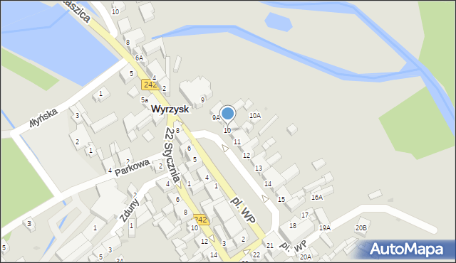 Wyrzysk, Plac Wojska Polskiego, 10, mapa Wyrzysk
