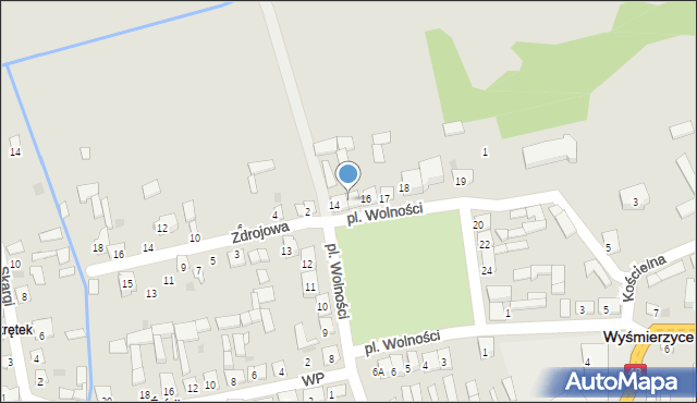 Wyśmierzyce, Plac Wolności, 15, mapa Wyśmierzyce