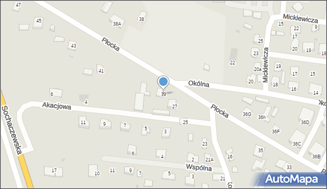 Wyszogród, Płocka, 39, mapa Wyszogród