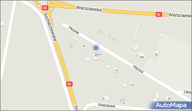 Wyszogród, Płocka, 45, mapa Wyszogród